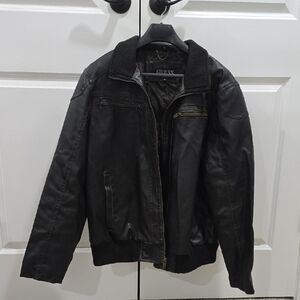 GUESS Men's Black Bomber Jacket
